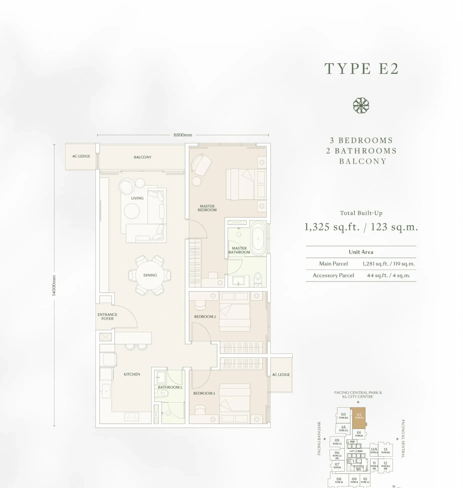 Type E2 Floor Plan